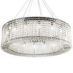 Круглая люстра с хрустальными подвесками хром Crystal Art Chrome Chandelier 16 варинант исполнения - 1 | Loft Concept в Орле
