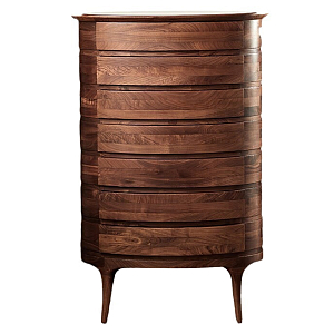 Комод деревянный с 7-ю ящиками Moon Walnut Furniture