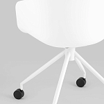 Офисное кресло из пластика с мягким сиденьем Eggshell Grey варинант исполнения - 8 | Loft Concept в Орле