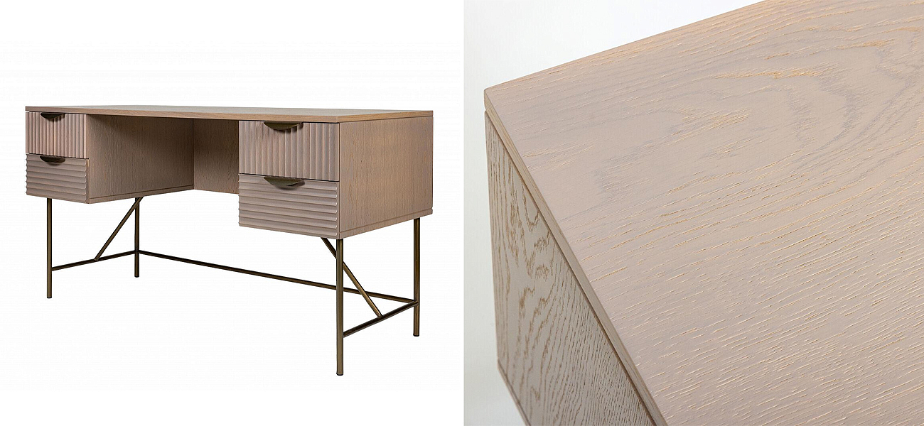 Рабочий стол Antique Order Бежевый Шпон Дуба Рабочий стол Antique Order Бежевый Шпон Дуба - Loft-Concept в Орле