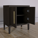 Тумбочка Primo с дверцами шпон темный орех варинант исполнения - 4 | Loft Concept в Орле