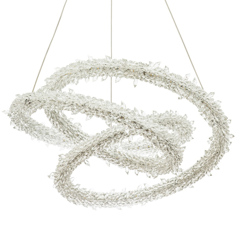 Фигурная люстра украшенная кристаллами из хрусталя Gilbertine Crystals Twisted Chandelier Латунь Прозрачный Фигурная люстра украшенная кристаллами из хрусталя Gilbertine Crystals Twisted Chandelier Латунь Прозрачный в Орле | Loft Concept