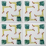 Плитка дизайнерская с рисунком Пина Колада варинант исполнения - 1 | Loft Concept в Орле