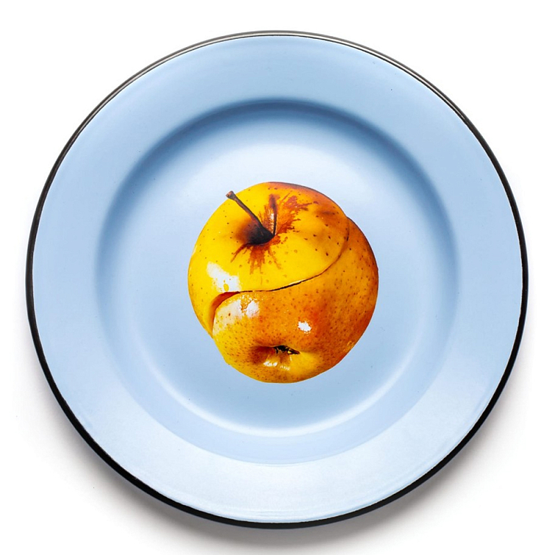 Тарелка Seletti Apple Голубой Коричневый Тарелка Seletti Apple Голубой Коричневый в Орле | Loft Concept