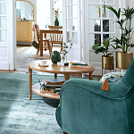 Кресло велюровое горчичного цвета Diaspro Mustard Armchair варинант исполнения - 8 | Loft Concept в Орле