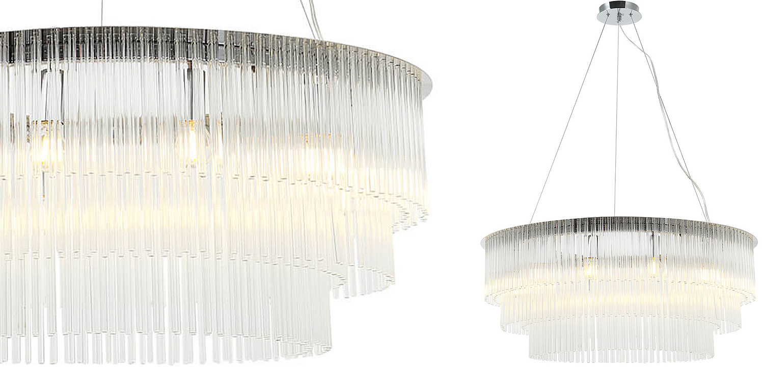 Люстра Harrison Chandelier chrome 12 lamp Люстра Harrison Chandelier chrome 12 lamp - Loft-Concept в Орле