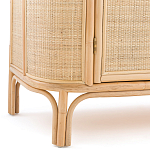 Длинный комод из ротанга с дверцами и ящиками Simone Rattan Chest of Drawers варинант исполнения - 7 | Loft Concept в Орле