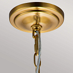 Подвесной светильник латунного цвета с прозрачным стеклянным плафоном Feiss варинант исполнения - 3 | Loft Concept в Орле