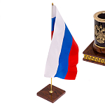 Настольный письменный набор с часами из природного камня обсидиана Royal Set варинант исполнения - 7 | Loft Concept в Орле