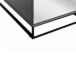 Двухдверный шкаф с зеркальными дверцами Strict Lines варинант исполнения - 4 | Loft Concept в Орле