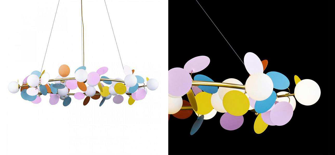Люстра MATISSE Chandelier circle multicolor диаметр 130 Люстра MATISSE Chandelier circle multicolor диаметр 130 - Loft-Concept в Орле