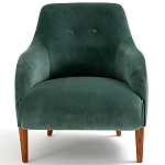 Кресло велюровое темно-зеленого цвета Diaspro Green Armchair варинант исполнения - 2 | Loft Concept в Орле