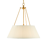 Подвесной светильник светодиодный с фактурным тканевым конусообразным абажуром White Fabric Lampshade варинант исполнения - 1 | Loft Concept в Орле