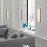 Бра прямоугольное в серебрянном цвете с ажурной решеткой Feiss варинант исполнения - 3 | Loft Concept в Орле