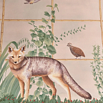 Обои ручная роспись Trellised Menagerie Standard colourway on scenic paper варинант исполнения - 2 | Loft Concept в Орле