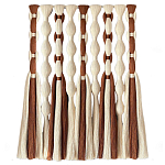 Дизайнерский Декор на стену с кисточками из хлопковых нитей wall panel Thread brushes варинант исполнения - 4 | Loft Concept в Орле