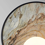 Бра круглое с каменным диском в металлической раме Sandstone Painting варинант исполнения - 2 | Loft Concept в Орле
