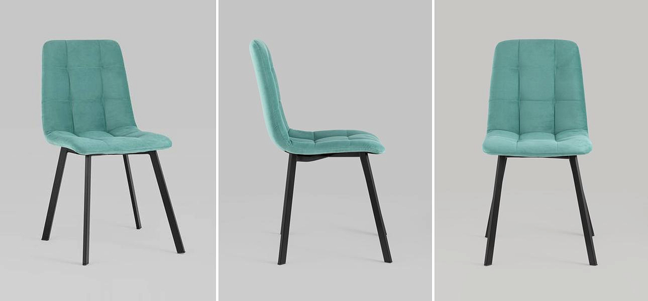 Стул NANCY S Chair Мятный Велюр Стул NANCY S Chair Мятный Велюр - Loft-Concept в Орле