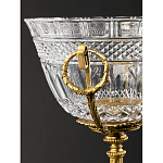 Чаша из рельефного стекла прозрачного цвета на бронзовой подставке Eden Garden варинант исполнения - 5 | Loft Concept в Орле