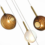 Люстра светодиодная с сферическими стеклянными плафонами Splatter варинант исполнения - 4 | Loft Concept в Орле