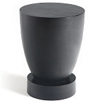 Приставной столик из массива манго Tom-tom Black варинант исполнения - 1 | Loft Concept в Орле