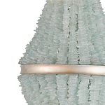 Люстра с каскадом из стеклянных декоративных элементов Shining Sea Glass варинант исполнения - 1 | Loft Concept в Орле