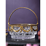 Корзиночка из прозрачного стекла с бронзовой ручкой Eden Garden варинант исполнения - 4 | Loft Concept в Орле