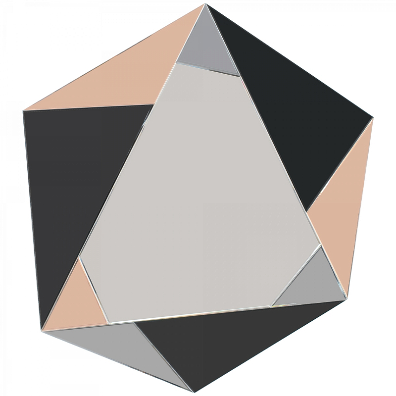 Зеркало Mirror Geometry Коричневый Черный Зеркало Mirror Geometry Коричневый Черный в Орле | Loft Concept