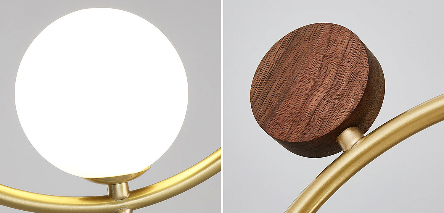 Потолочный светильник Metal Wood Ring Leaf Потолочный светильник Metal Wood Ring Leaf - Loft-Concept в Орле