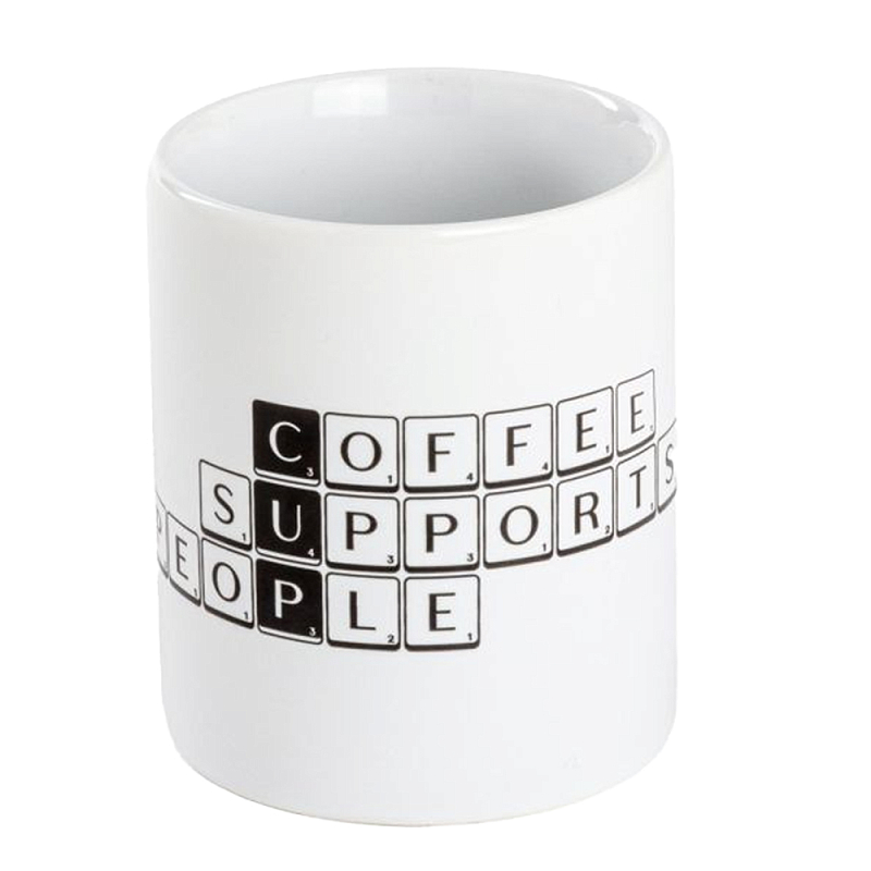 Кружка Seletti Tiles and Tales Cup Белый Черный в Орле | Loft Concept 