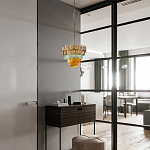 Люстра конусовидная с каскадом из разноцветных круглых подвесов Key Lustar варинант исполнения - 4 | Loft Concept в Орле