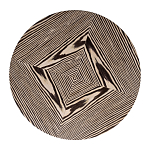 Столик журнальный круглый с полосатым узором Zebroids варинант исполнения - 2 | Loft Concept в Орле