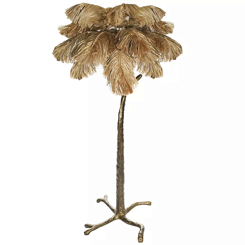Торшер в виде пальмы Palm Tree Design Золотой Черный Торшер в виде пальмы Palm Tree Design Золотой Черный в Орле | Loft Concept