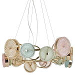 Люстра с плафонами из разноцветного стекла Glass Peonies варинант исполнения - 1 | Loft Concept в Орле