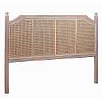 Изголовье кровати коричневое с обивкой из ротанга Olivia Headboard варинант исполнения - 1 | Loft Concept в Орле