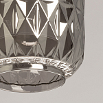 Люстра с тремя плафонами из серого граненого стекла Smoked Prism варинант исполнения - 7 | Loft Concept в Орле