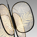 Люстра с гравировкой на акриловых плафонах Gravyura Black D 50 см варинант исполнения - 3 | Loft Concept в Орле