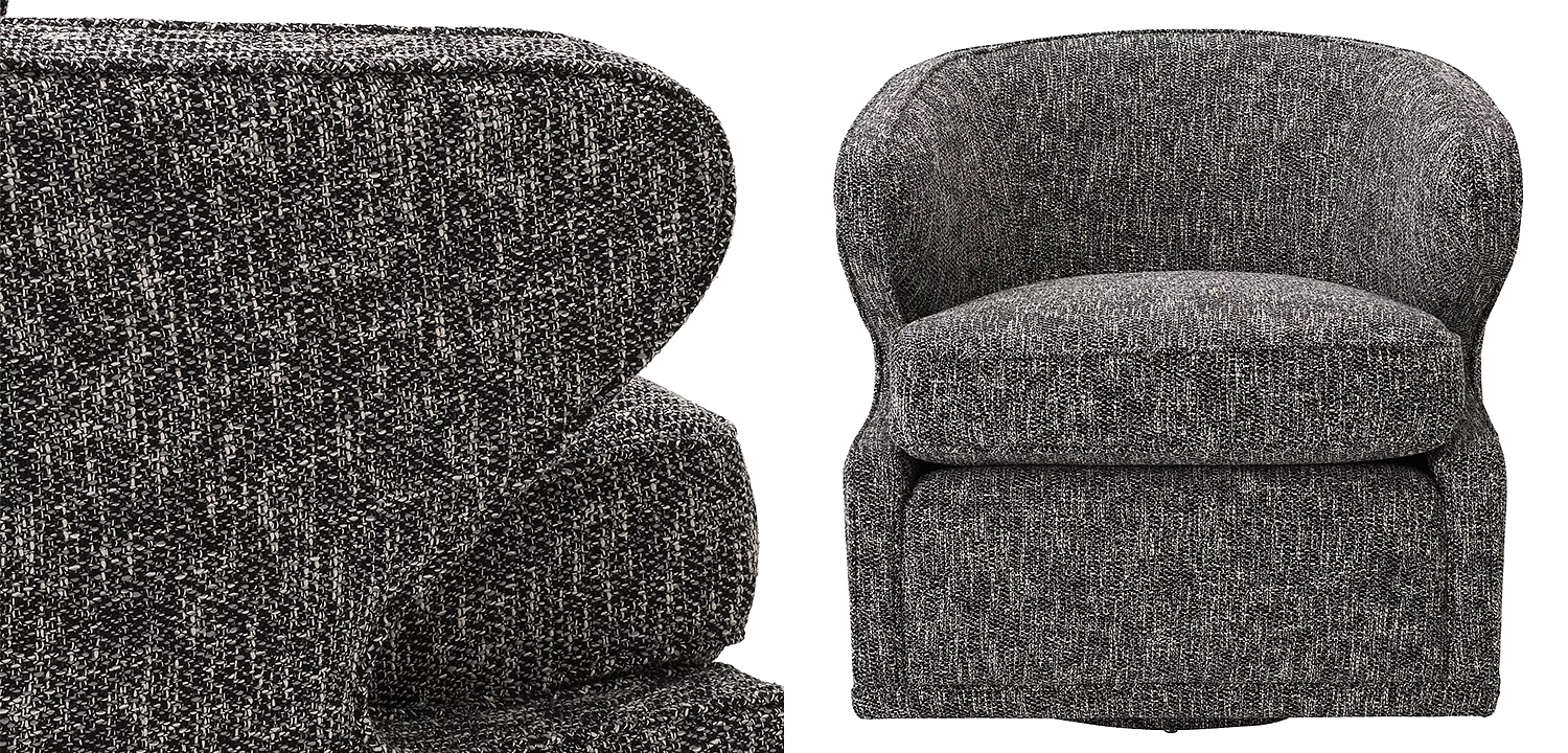 Кресло Eichholtz Swivel Chair Dorset Cambon Black Кресло Eichholtz Swivel Chair Dorset Cambon Black - Loft-Concept в Орле