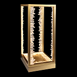 Настольная лампа прямоугольная с декоративными элементами в виде кристаллов Smooth Shine варинант исполнения - 1 | Loft Concept в Орле