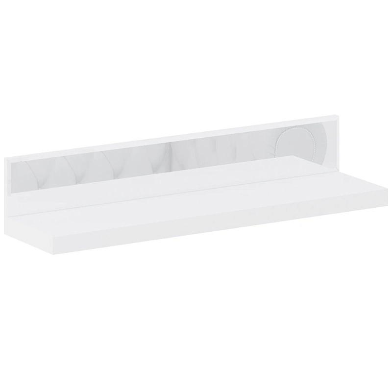 Полка с зеркальным декором Arden Mirror Shelf Зеркало Белый Черный Полка с зеркальным декором Arden Mirror Shelf Зеркало Белый Черный в Орле | Loft Concept