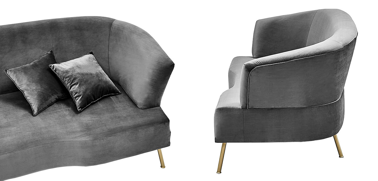 Диван Isis Sofa Gray Диван Isis Sofa Gray - Loft-Concept в Орле
