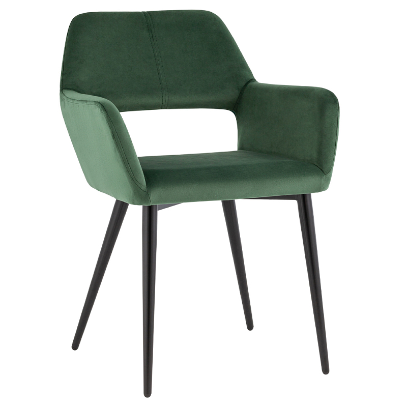 Стул с подлокотниками зеленый NEASAN STOOL Зеленый Черный Стул с подлокотниками зеленый NEASAN STOOL Зеленый Черный в Орле | Loft Concept