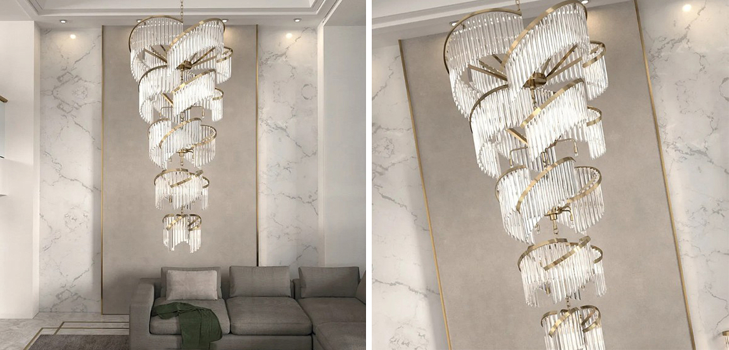 Большая Многоярусная Люстра для Высокого потолка Odeon Large Tiered Chandelier Большая Многоярусная Люстра для Высокого потолка Odeon Large Tiered Chandelier - Loft-Concept в Орле