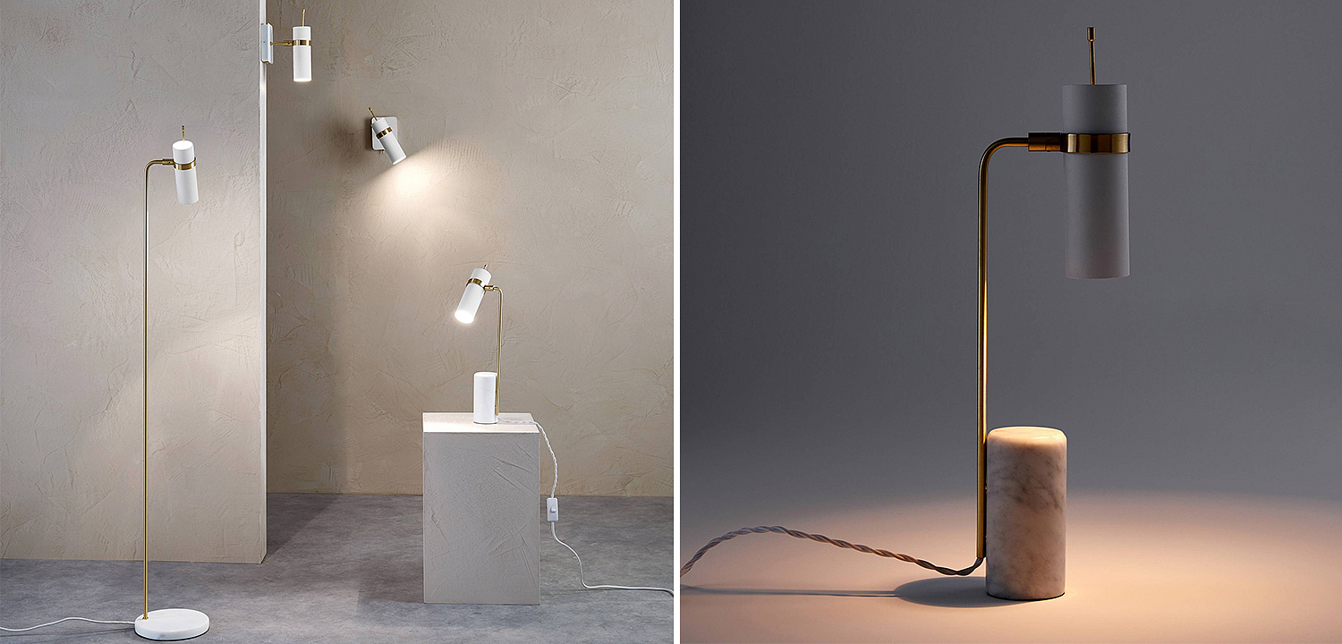 Настольная лампа Detlef Table lamp white marble Настольная лампа Detlef Table lamp white marble - Loft-Concept в Орле