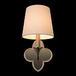 Бра с белым текстильным абажуром и фигурным основанием с зеркальной вставкой Vitorino варинант исполнения - 25 | Loft Concept в Орле