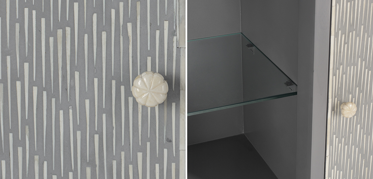 Буфет инкрустированный Inlaid Bone gray Буфет инкрустированный Inlaid Bone gray - Loft-Concept в Орле