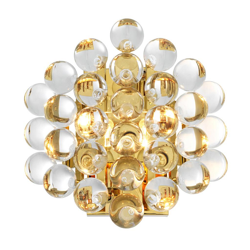 Бра Wall Lamp Mylo Gold Глянцевое золото Прозрачный (Transparent) Бра Wall Lamp Mylo Gold Глянцевое золото Прозрачный (Transparent) в Орле | Loft Concept