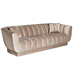 Диван трехместный велюровый серый Island of Comfort варинант исполнения - 1 | Loft Concept в Орле