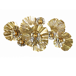 Панно настенное Blank Sheet Golden Flower варинант исполнения - 1 | Loft Concept в Орле