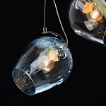 Люстра каскадная с 5-ю разноцветными стеклянными плафонами Kaleido варинант исполнения - 6 | Loft Concept в Орле